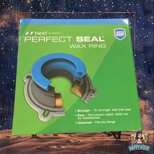Next by Danco 10826 Perfect Seal Toilet Wax Ring W/ Bolts Blue Green Arrangment